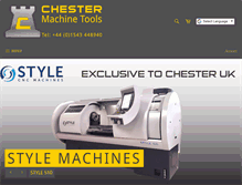 Tablet Screenshot of chestermachinetools.com